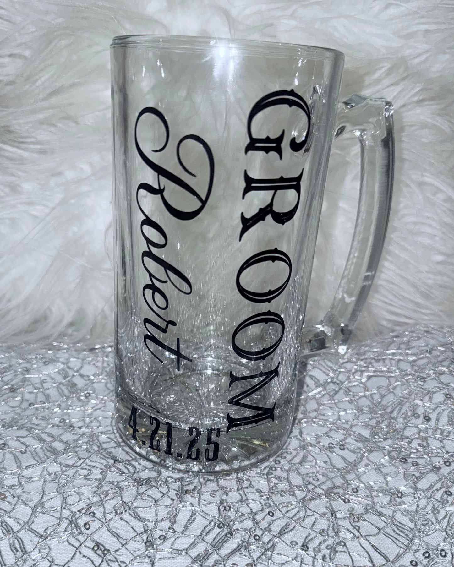 Groom/ Groomsman beer mug