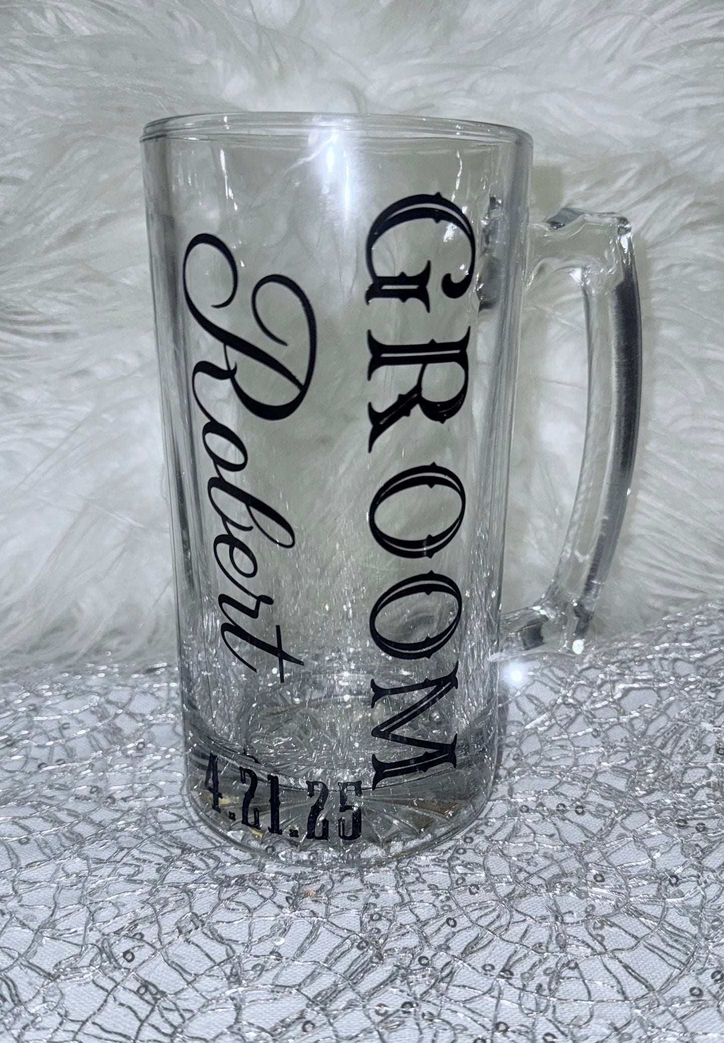 Groom/ Groomsman beer mug