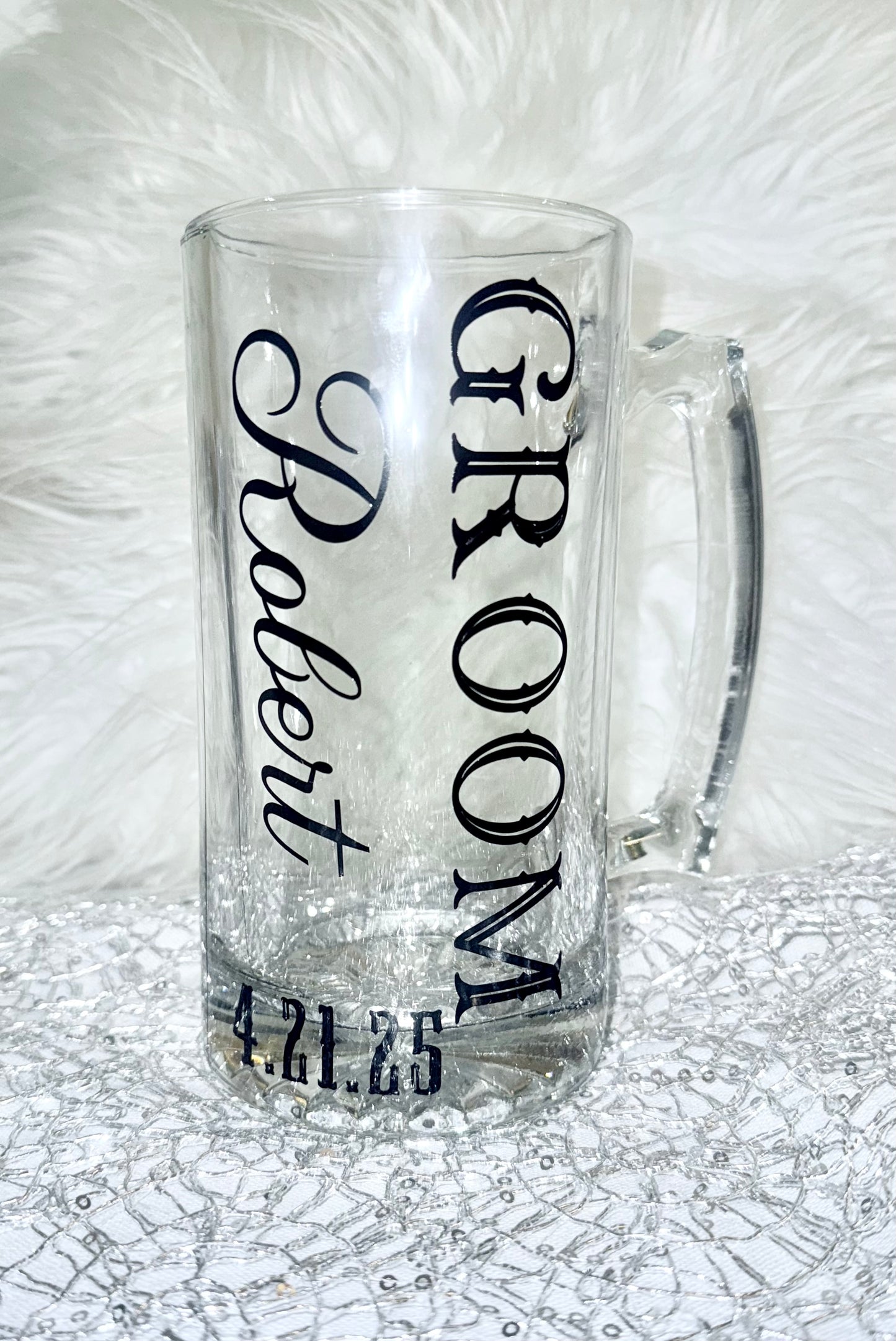 Groom/ Groomsman beer mug