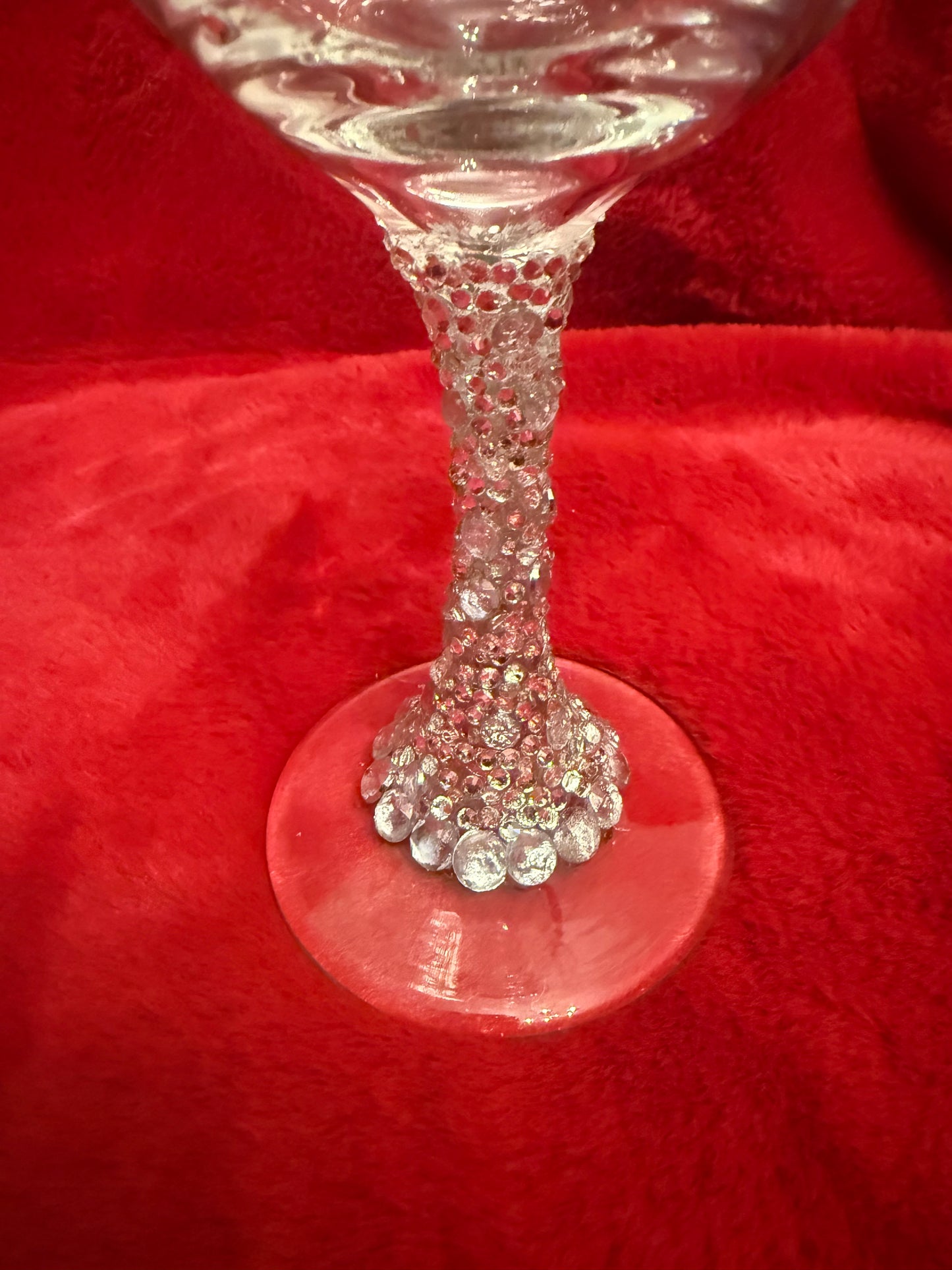 Valentine’s Day BLING wine glass