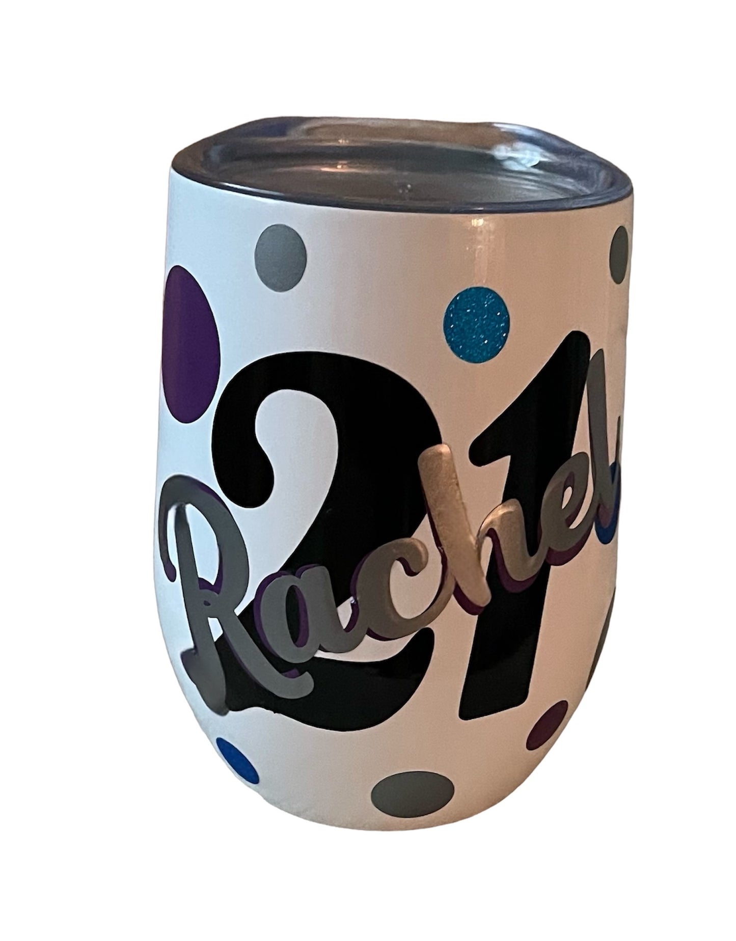 Birthday travel wine tumbler